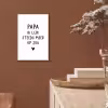 Spreuken - Papa - Papa ik lijk steeds meer op jou - Quotes - Stef Bos aluminium wit klein -sfeer4