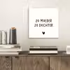 Spreuken - Zo moeder zo dochter - Quotes - Mama - Dochter aluminium wit klein -sfeer1