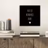 Spreuken - Huisje boompje baby - Quotes aluminium wit klein -sfeer1