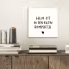 Spreuken - Quotes - Geluk zit in een klein rompertje aluminium wit klein -sfeer1