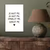 Spreuken - Quotes - Je kust je je sust me - Maaike Ouboter aluminium wit klein -sfeer2