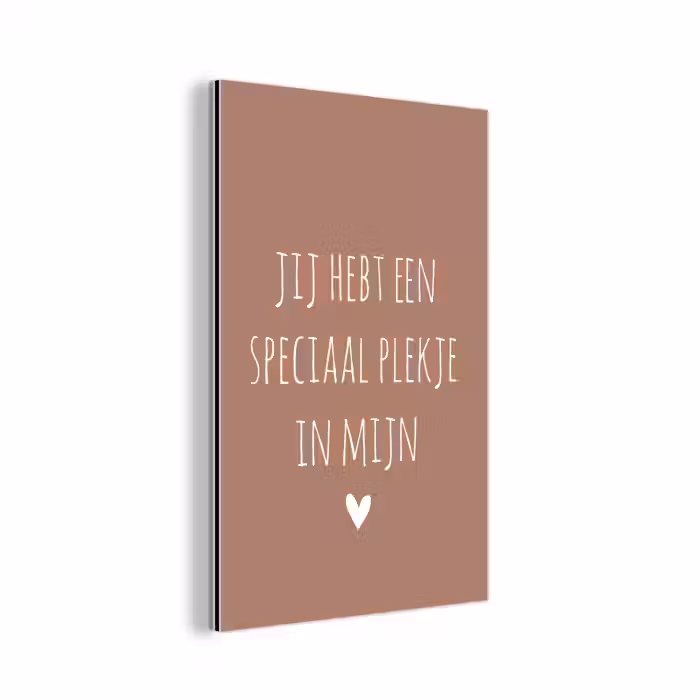 Spreuken - Quotes- Een speciaal plekje in mijn hart aluminium wit klein -3d
