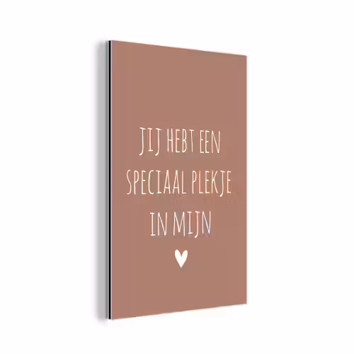 Spreuken - Quotes- Een speciaal plekje in mijn hart aluminium wit klein -3d