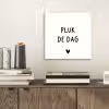 Spreuken - Quotes - Pluk de dag - Carpe diem aluminium wit klein -sfeer1
