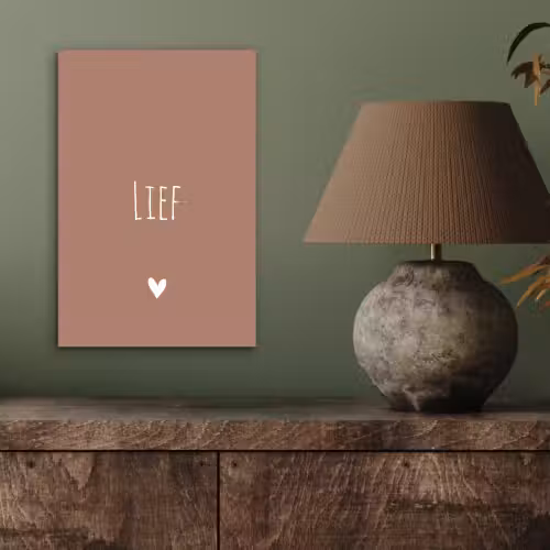 Spreuken - Quotes - Lief aluminium wit klein -sfeer2
