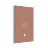 Spreuken - Quotes - Lief aluminium wit klein -3d