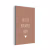 Spreuken - Quotes - Huisje boompje baby aluminium wit klein -3d