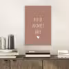 Spreuken - Quotes - Huisje boompje baby aluminium wit klein -sfeer1