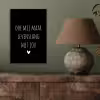 Spreuken - Doe mij maar levenslang met jou - Quotes aluminium wit klein -sfeer2