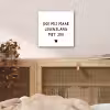 Spreuken - Doe mij maar levenslang met jou - Quotes aluminium wit klein -sfeer3