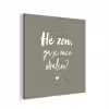 Spreuken - Zomer - Hé zon, ga je mee stralen? - Zon - Tekst aluminium wit klein -3d