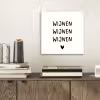 Wijnen wijnen wijnen - Spreuken - Quotes aluminium wit klein -sfeer1