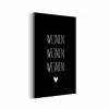 Wijnen wijnen wijnen - Quotes - Spreuken aluminium wit klein -3d