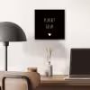 Quote - Spreuken - Pluk het geluk aluminium wit klein -sfeer5