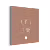 Quotes - Alles is liefde - Spreuken - Bløf aluminium wit klein -3d