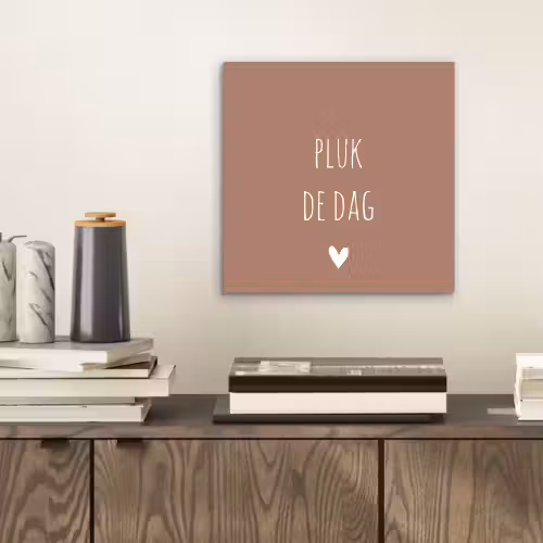 Quotes - Carpe diem - Pluk de dag - Spreuken aluminium wit klein -sfeer1