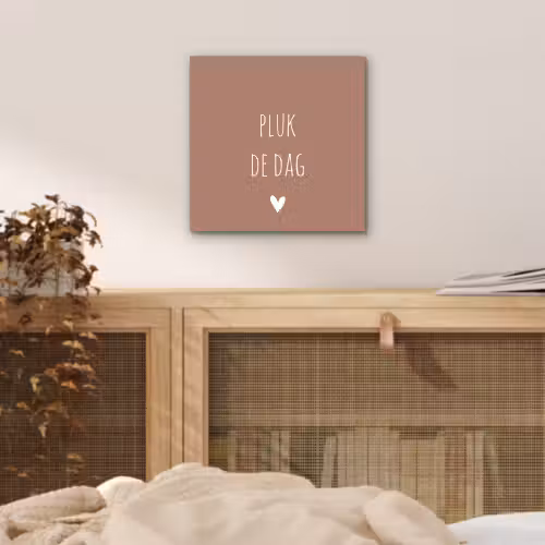 Quotes - Carpe diem - Pluk de dag - Spreuken aluminium wit klein -sfeer3