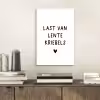 Quotes - Last van lentekriebels - Spreuken aluminium wit klein -sfeer1