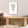 Quotes - Herinner je gisteren droom over morgen geniet vandaag - Spreuken aluminium wit klein -sfeer3