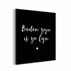 Quotes - Tuin - Buiten zijn is zo fijn - Tekst aluminium wit klein -3d