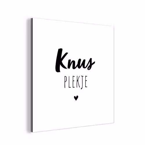 Quotes - Knus plekje - Tuin - Tekst aluminium wit klein -3d