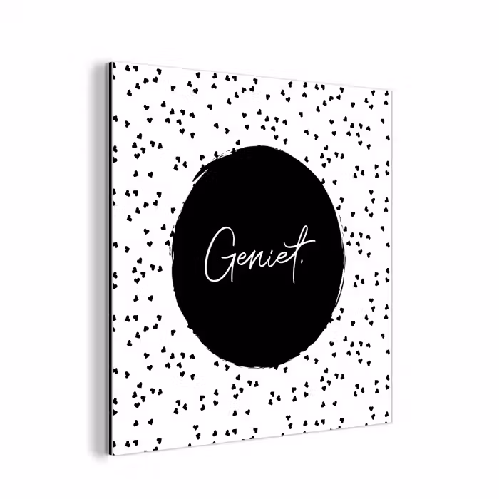 Quotes - Geniet - Zomer - Tekst aluminium wit klein -3d