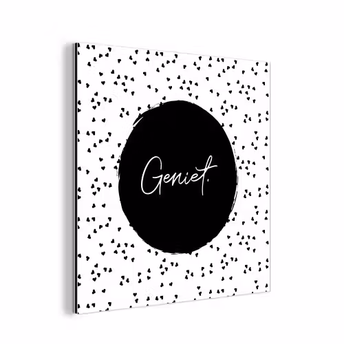 Quotes - Geniet - Zomer - Tekst aluminium wit klein -3d