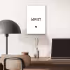 Quotes - Geniet - Spreuken aluminium wit klein -sfeer5