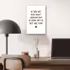 Quotes - Ik heb het nog nooit gedaan dus - Spreuken aluminium wit klein -sfeer5