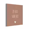 Quotes - Ik hou van jou - Spreuken aluminium wit klein -3d