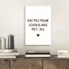 Quotes - Doe mij maar levenslang met jou - Spreuken aluminium wit klein -sfeer1