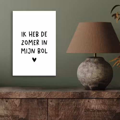 Quotes - Spreuken - André Hazes - Ik heb de zomer in mijn bol aluminium wit klein -sfeer2