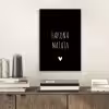 Quotes - Spreuken - Hakuna matata aluminium wit klein -sfeer1