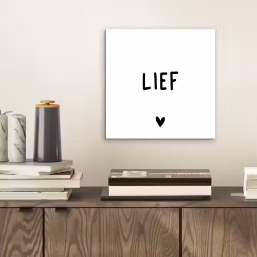 Quotes - Lief - Spreuken aluminium wit klein -sfeer1