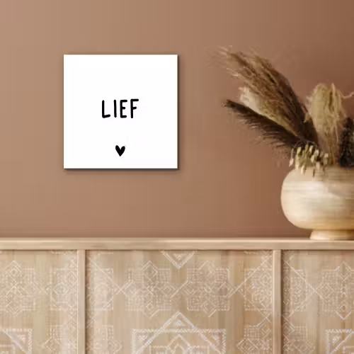 Quotes - Lief - Spreuken aluminium wit klein -sfeer4