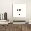 Quotes - Lief - Spreuken aluminium wit klein -sfeer1