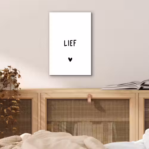 Quotes - Lief - Spreuken aluminium wit klein -sfeer3