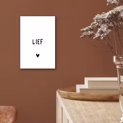 Quotes - Lief - Spreuken aluminium wit klein -sfeer4