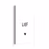 Quotes - Lief - Spreuken aluminium wit klein -3d