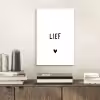 Quotes - Lief - Spreuken aluminium wit klein -sfeer1