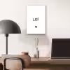 Quotes - Lief - Spreuken aluminium wit klein -sfeer5