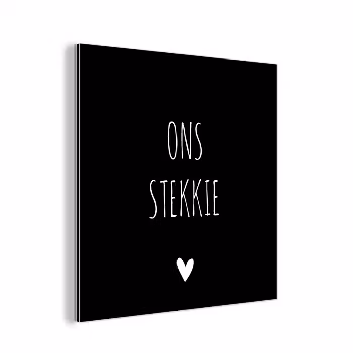 Quotes - Stekkie - Ons stekkie aluminium wit klein -3d