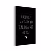 Quotes - Wat je allemaal met me doet - Spreuken aluminium wit klein -3d
