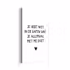 Quotes - Wat je allemaal met me doet - Spreuken aluminium wit klein -3d