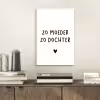 Quotes - Zo moeder zo dochter - Mama - Dochter - Spreuken aluminium wit klein -sfeer1
