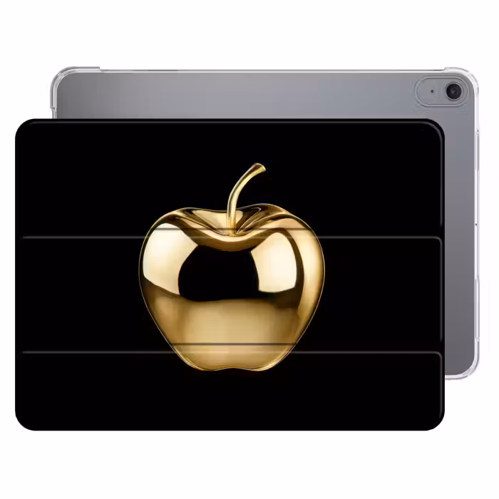 iPad-Hülle - Apfel - Gold - Chrom - Schwarz