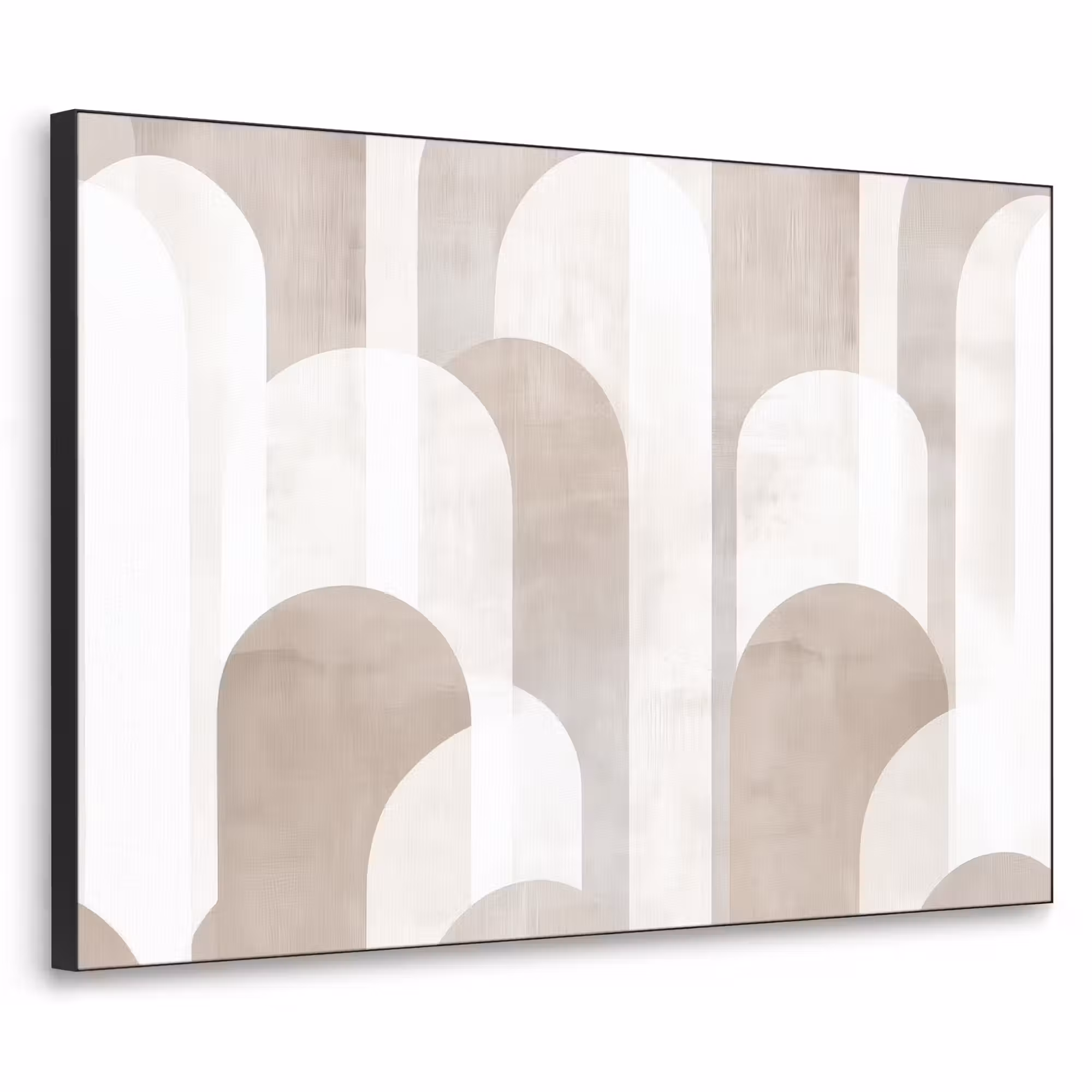 Art Frame - Abstrakte Bögen - Modern - Beige