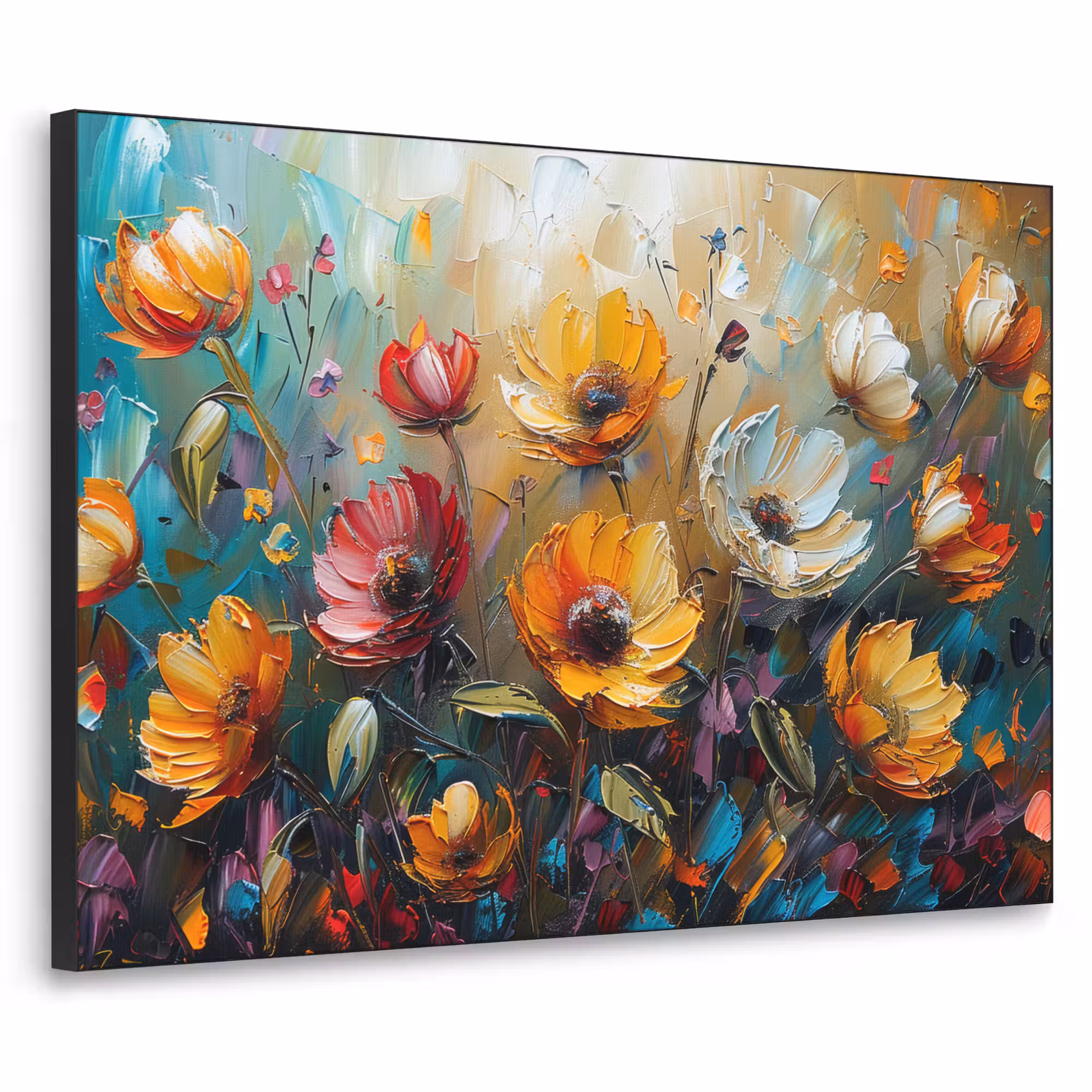 Art Frame - Blumen - Farbe - Kunst - Modern