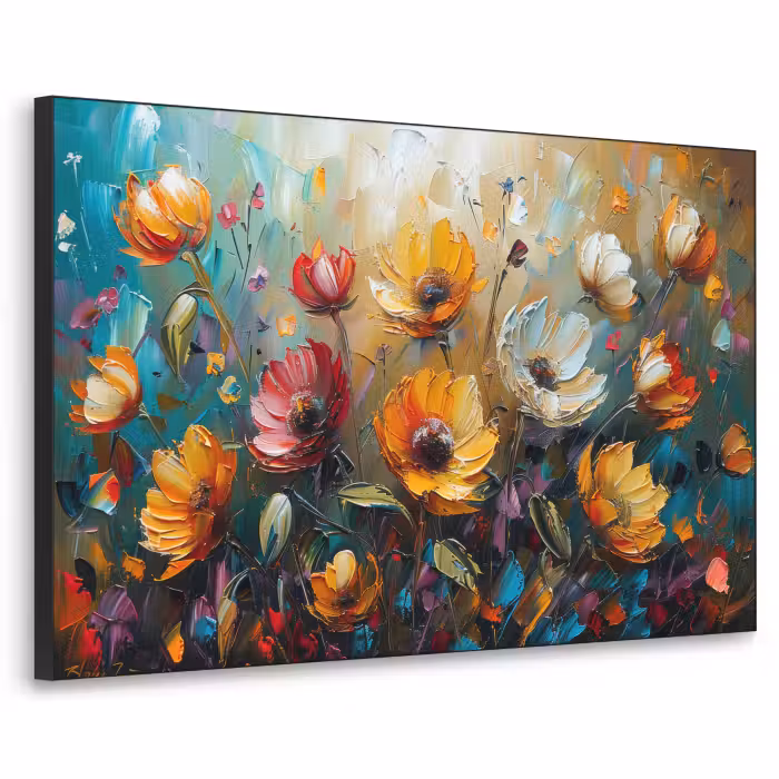 Art Frame - Blumen - Farbe - Kunst - Modern