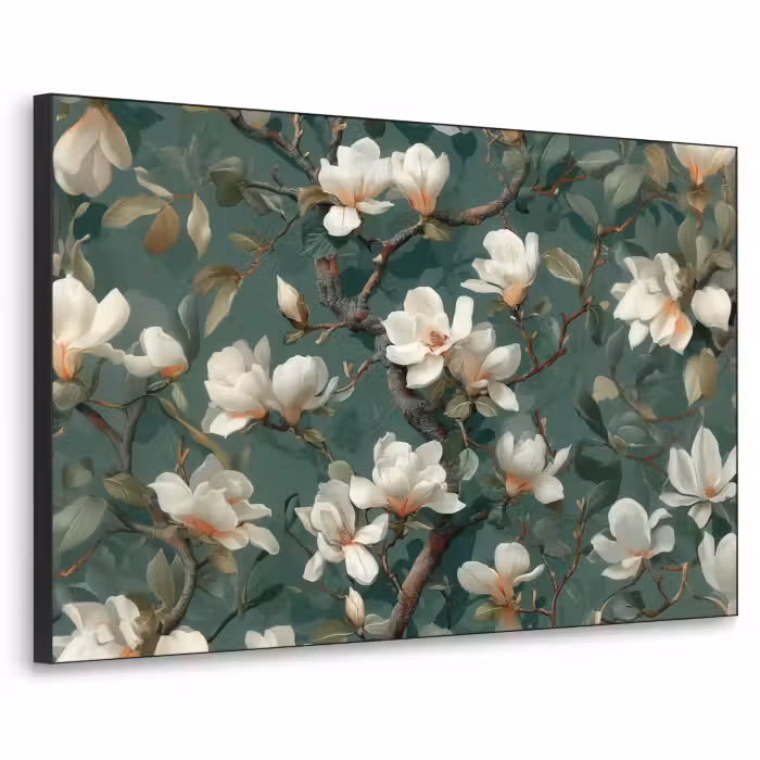 Art Frame - Blumen - Zweige - Weiß - Klassisch